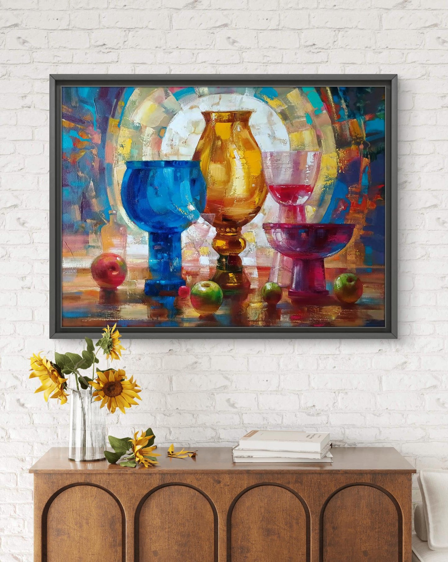 Abstract oil painting Flower Vases Anatoly Tarabanov