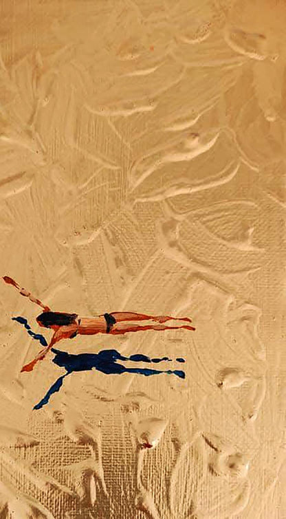 Acrylic painting Golden Pool Olena Klimenko