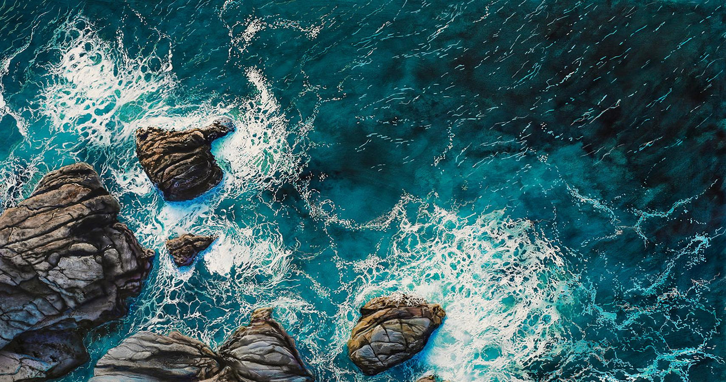 Acrylic painting Meeting Of Elements Johannes Wessmark