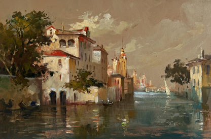 Oil painting Romantic evening in Venice by Yuriy Suprunchuk