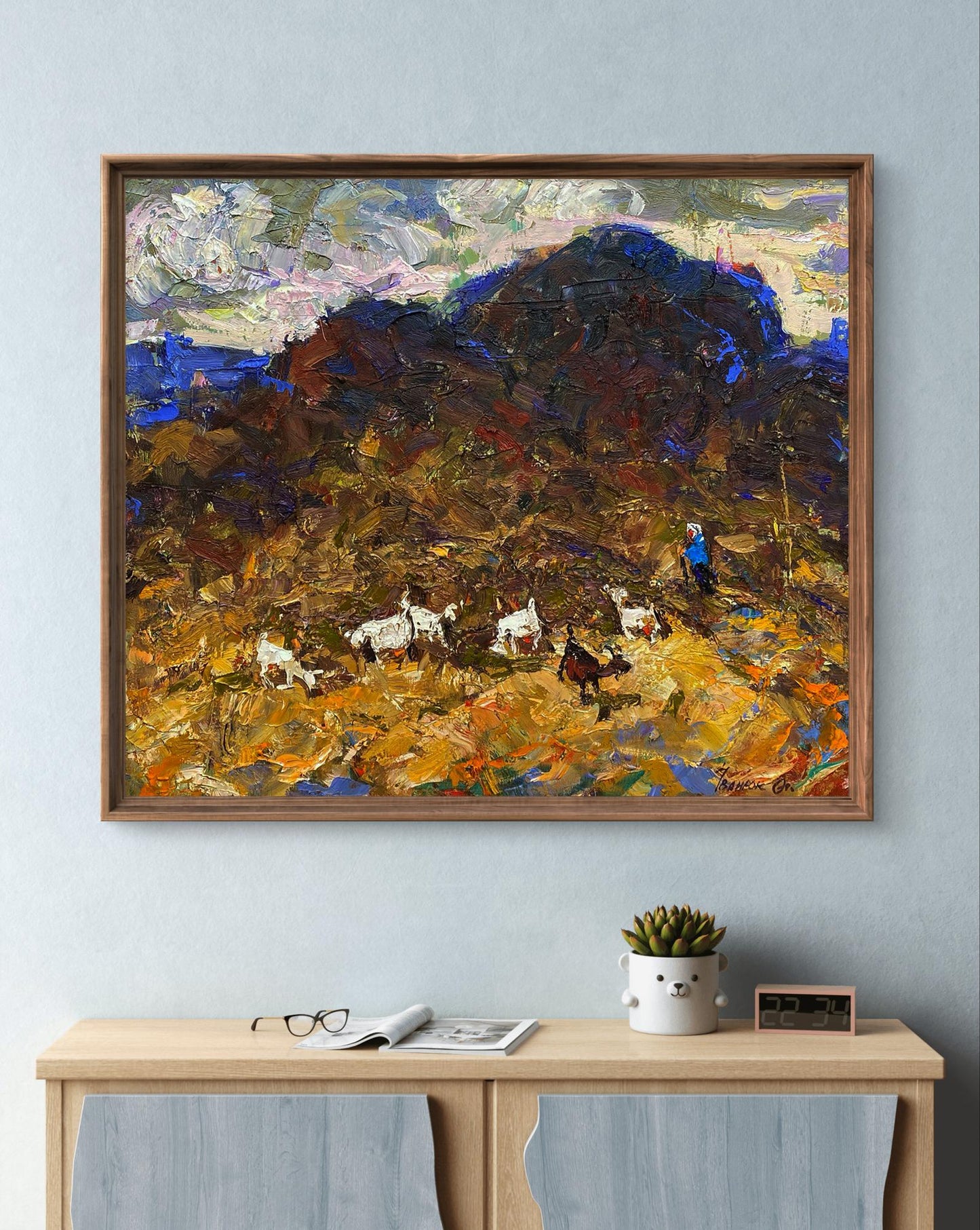 Framed In the Foothills oil painting by Oleksiy Ivanyuk, impressionist landscape