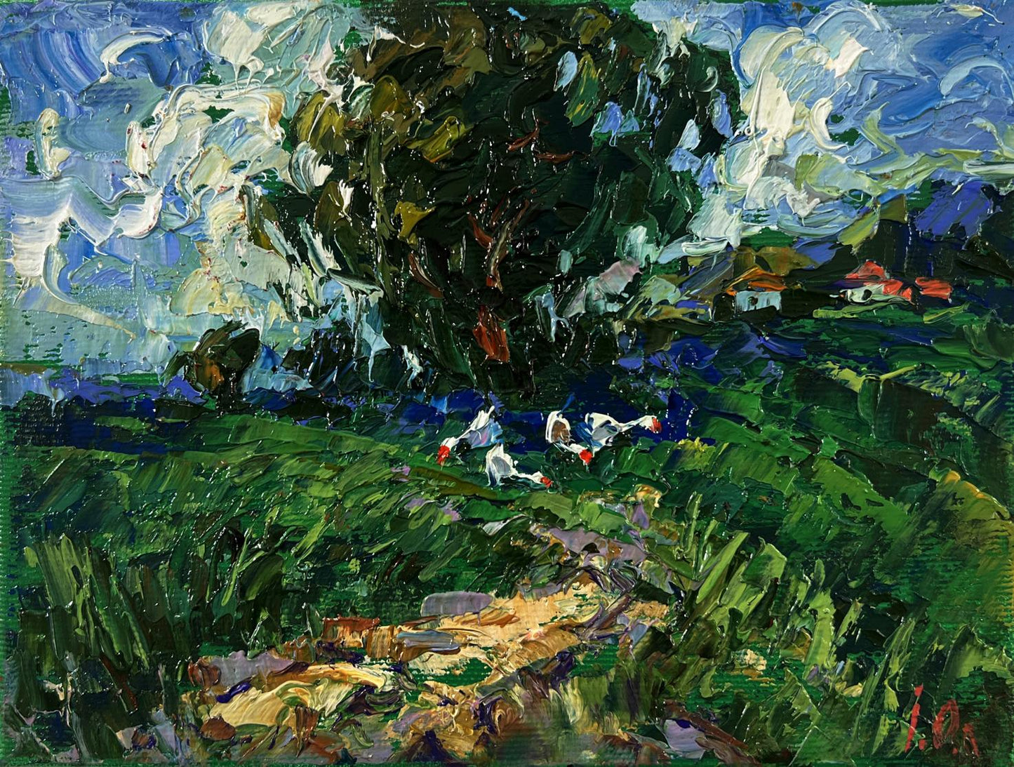 Vibrant impressionist oil painting Before the Storm by Oleksiy Ivanyuk
