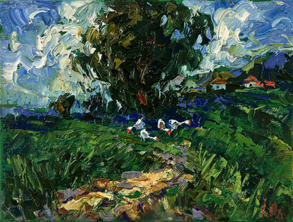Vibrant impressionist oil painting Before the Storm by Oleksiy Ivanyuk