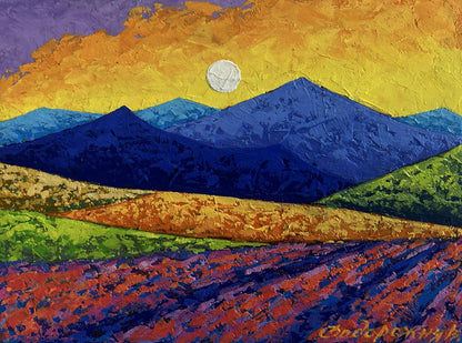 Vibrant Romance in the Mountains oil painting by V. Zadorozhnya