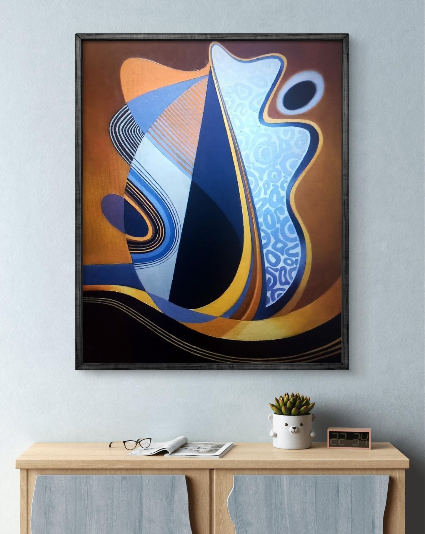 Oil painting Sail by Alexander Strashevich in black frame