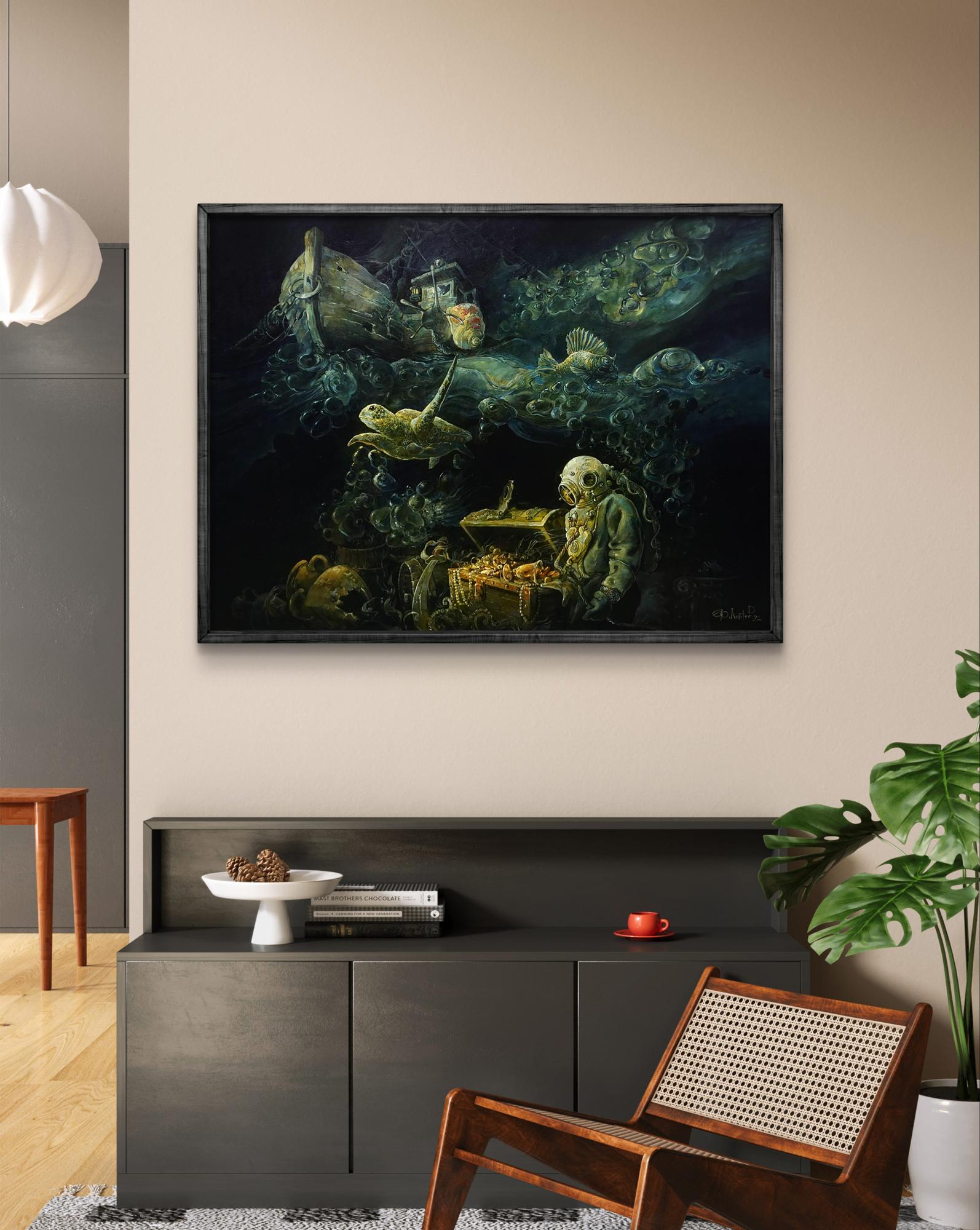 Oil painting fantasy Seeker Yuriy Laptev