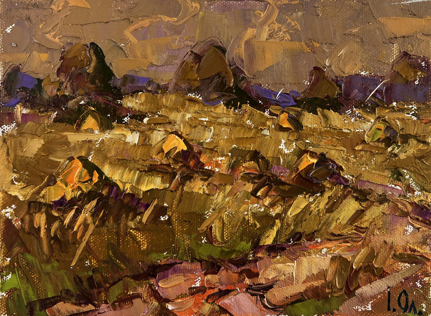 Oil painting A moment between light and darkness by Oleksiy Ivanyuk