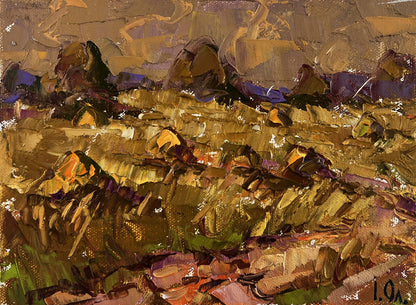 Oil painting A moment between light and darkness by Oleksiy Ivanyuk