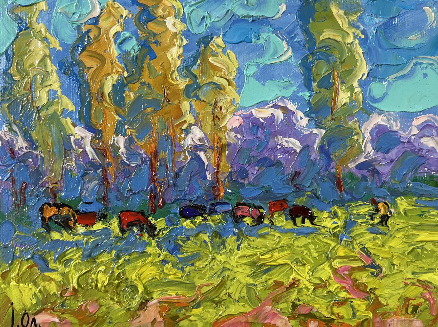 Vibrant Spring on the Meadows oil painting by Oleksiy Ivanyuk