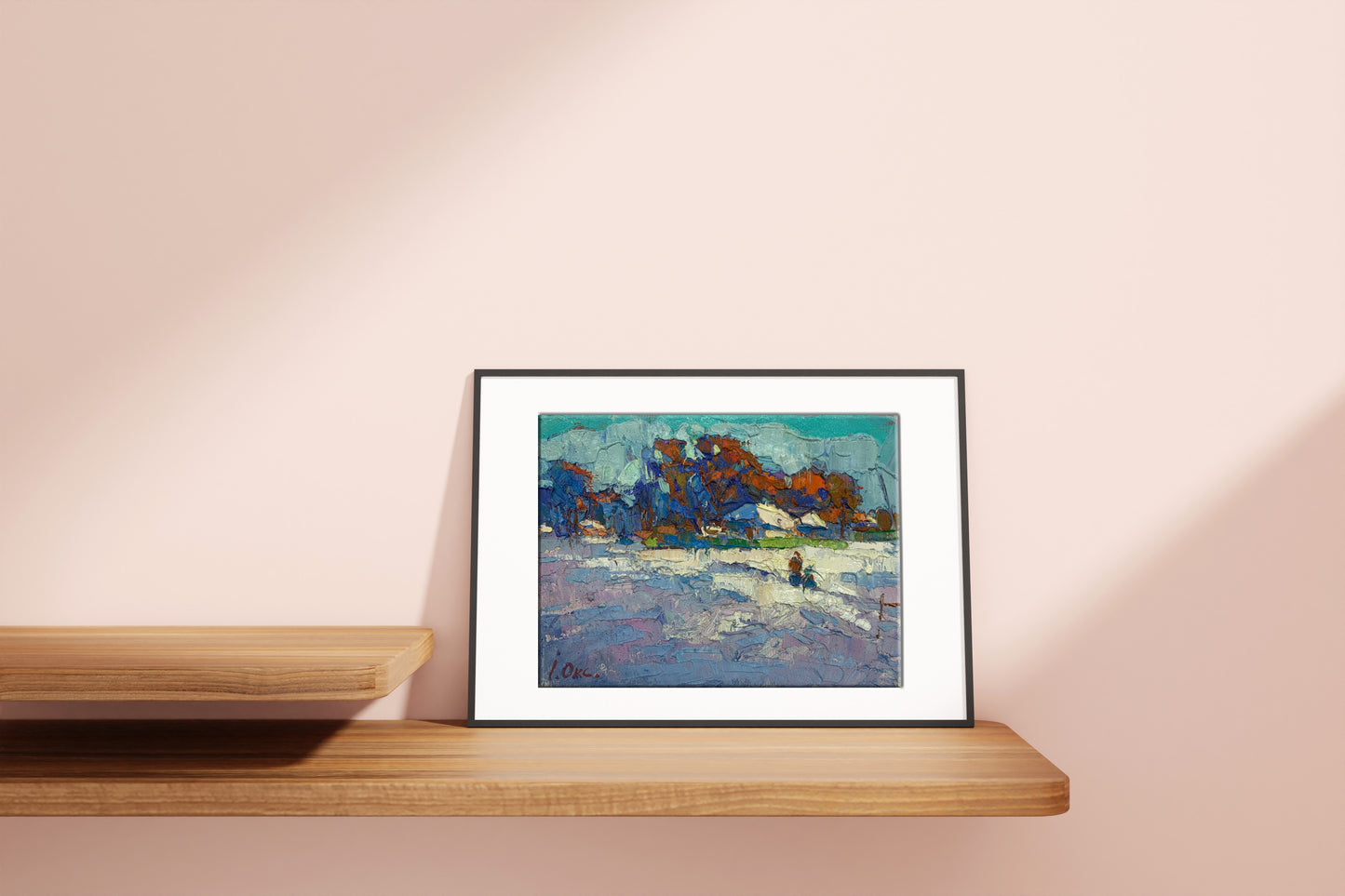 In Oksana Ivanyuk's artwork, winter persists even in its middle phase