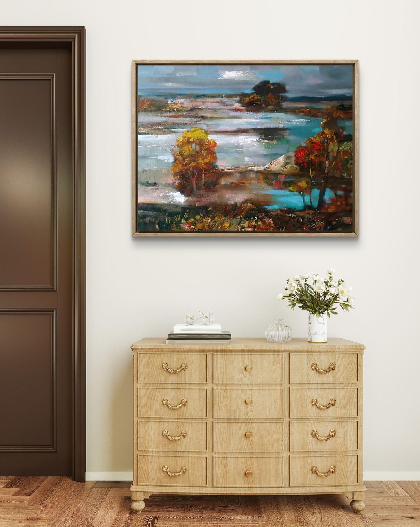 Oil painting Autumn twilight Anatoly Tarabanov