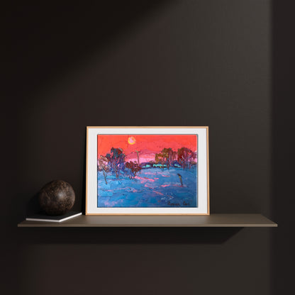 sunset winter
