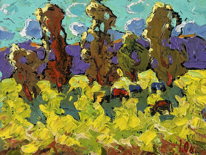 Vibrant impressionist oil painting The Breeze Brings Peace by Oleksiy Ivanyuk