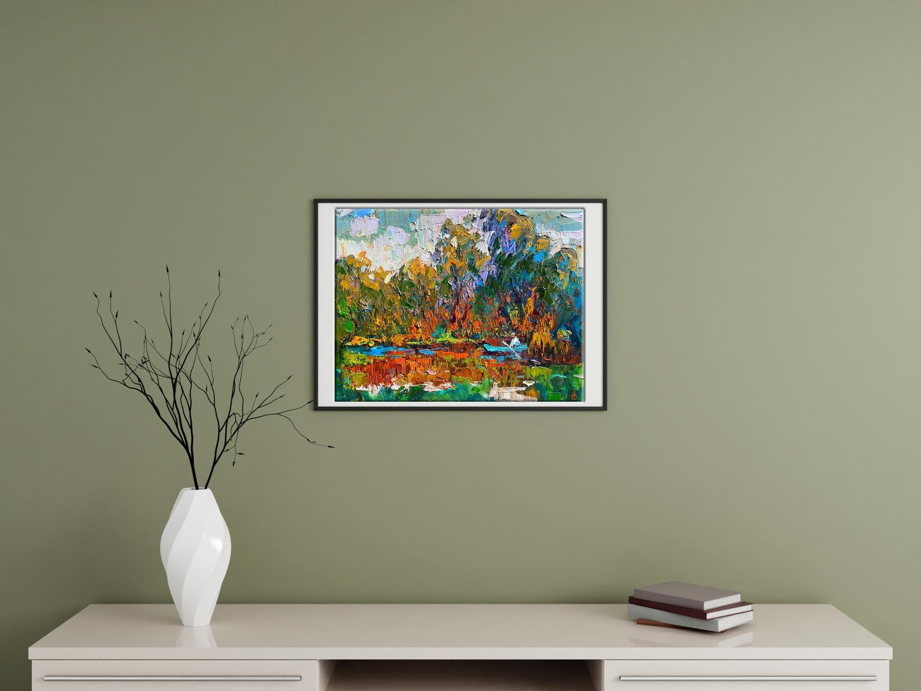 Above the Pond, an oil artwork by Alex Ivanyuk