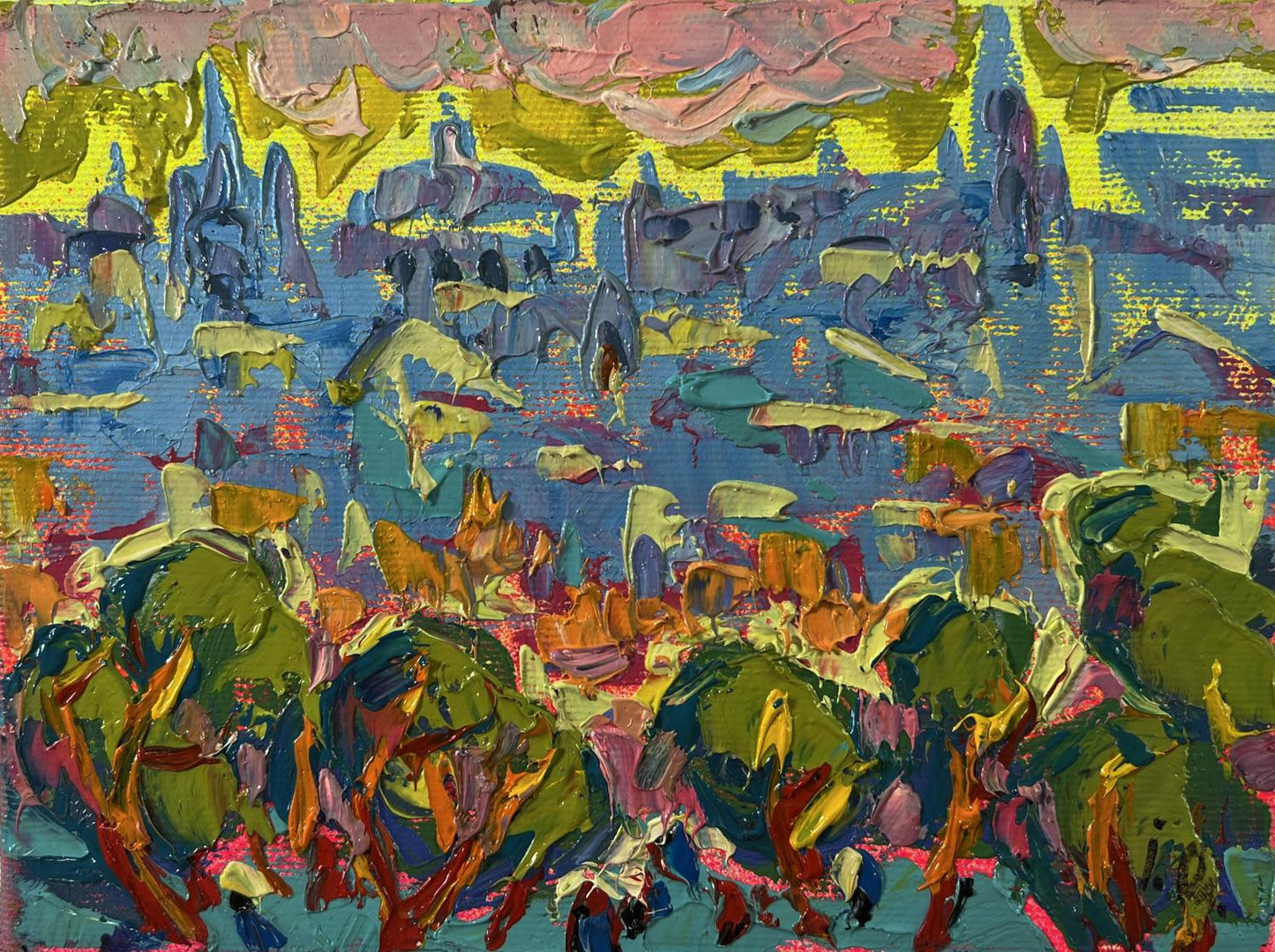 Vibrant Dynamics of the Solar City oil painting by Oleksiy Ivanyuk