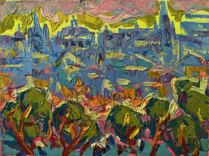 Vibrant Dynamics of the Solar City oil painting by Oleksiy Ivanyuk