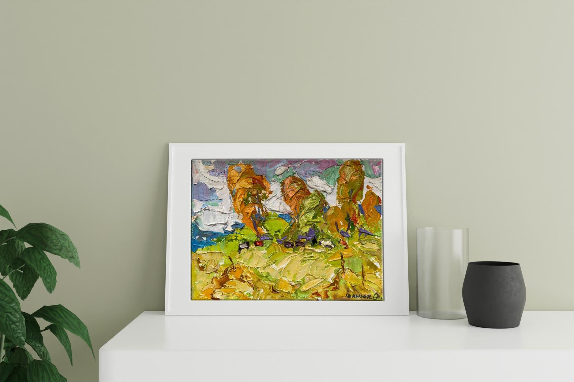 Oil Painting Rural landscape 
