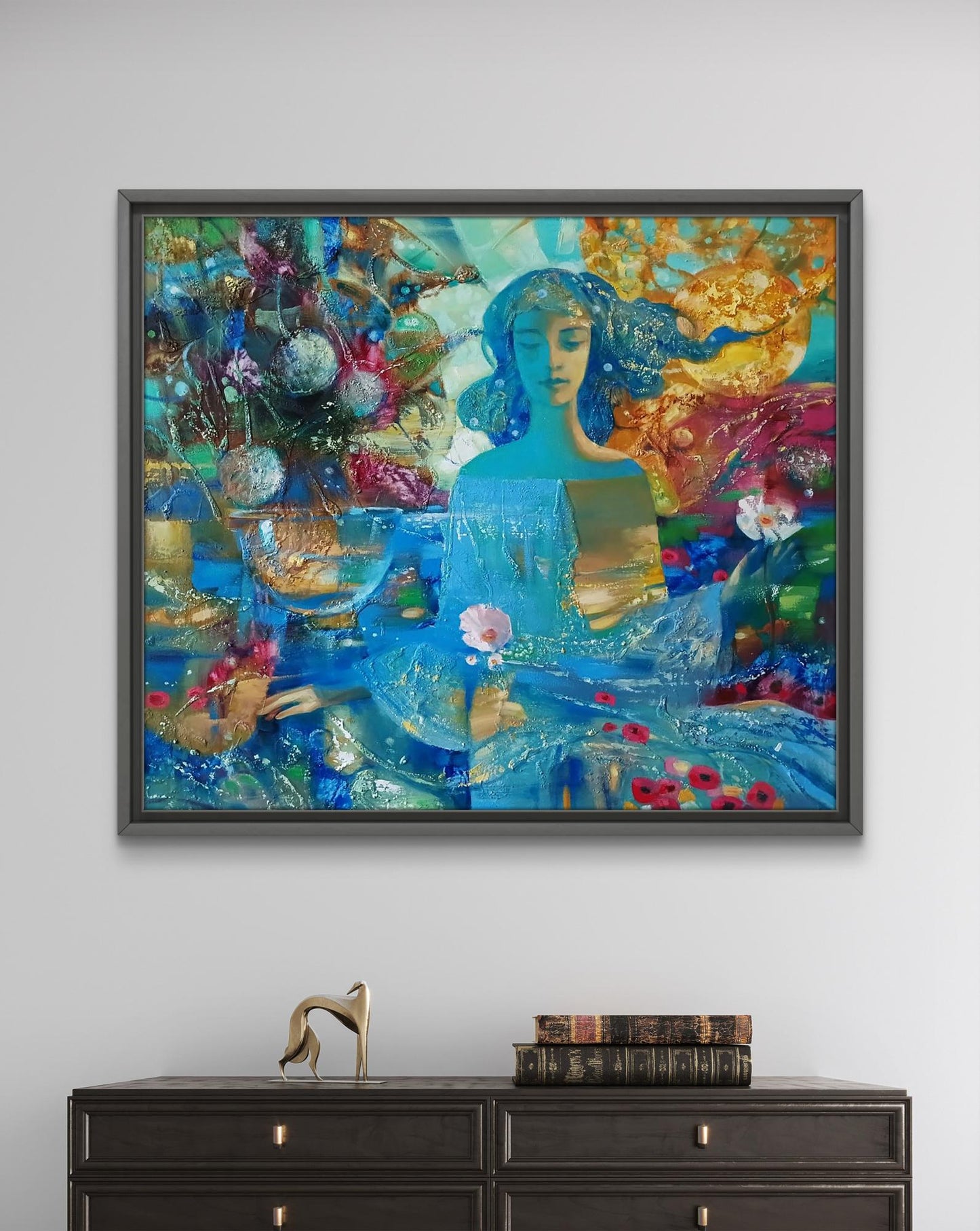 Abstract oil painting Aqua Vita Anatoly Tarabanov