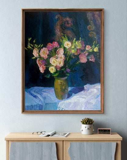 Oil painting Eustoma Boris Serdyuk