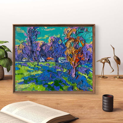 Oil painting Clear morning by Oleksiy Ivanyuk in wooden frame