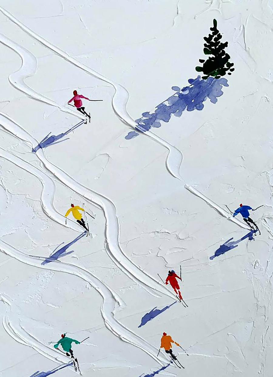 Watercolor painting Mountain Symphony Olena Klimenko