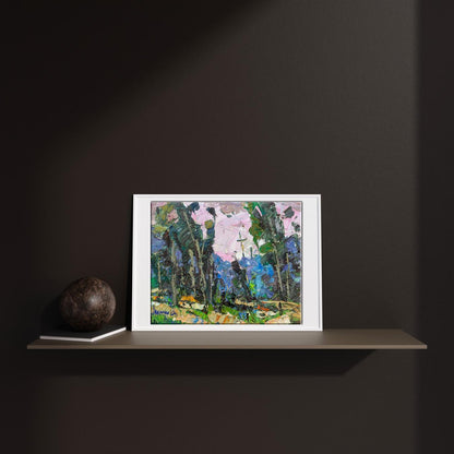 In this artwork, Ivanyuk captures the movement and sound of poplar trees