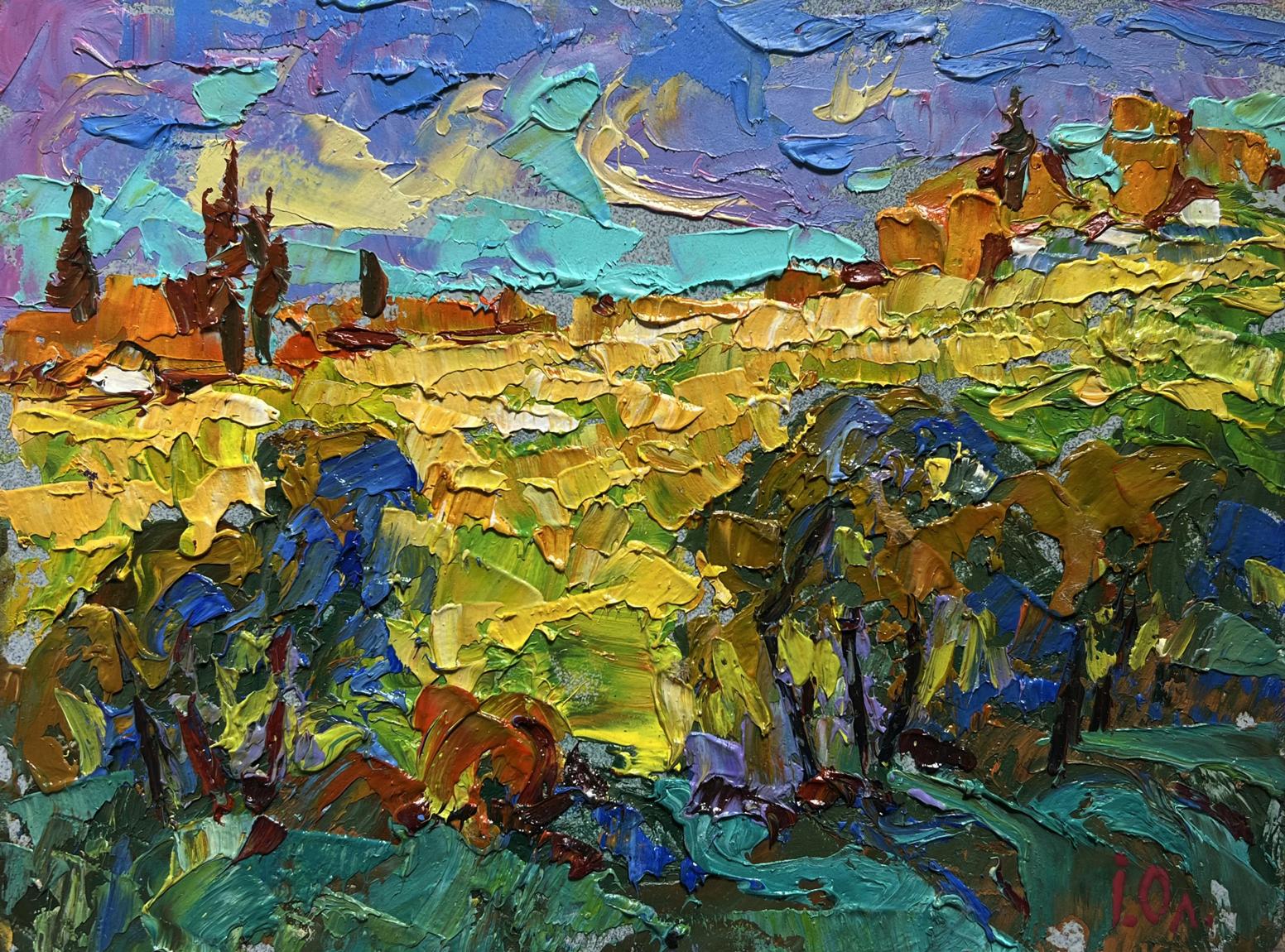Vibrant impressionist oil painting Sunny summer day by Oleksiy Ivanyuk