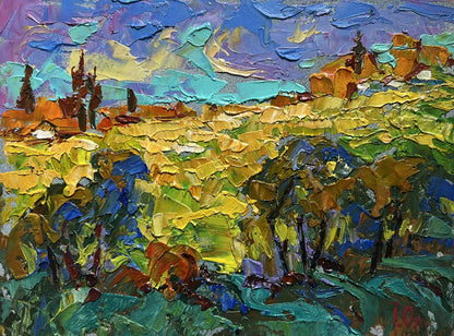 Vibrant impressionist oil painting Sunny summer day by Oleksiy Ivanyuk