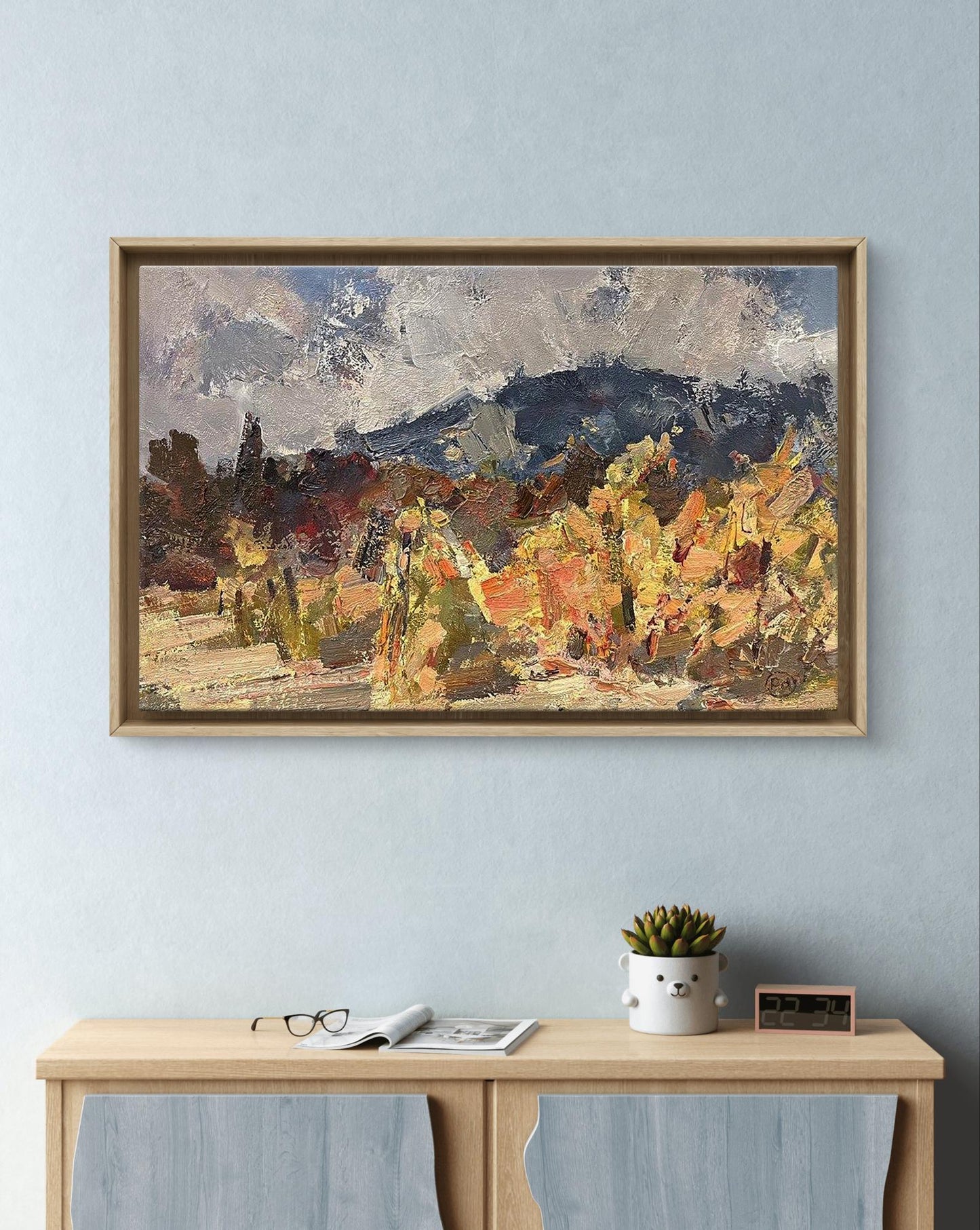 Oil painting Mountain Nature Landscape Arsen Rustamov