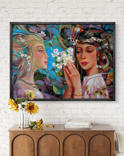Abstract oil painting Breath of Spring by Anatoly Tarabanov