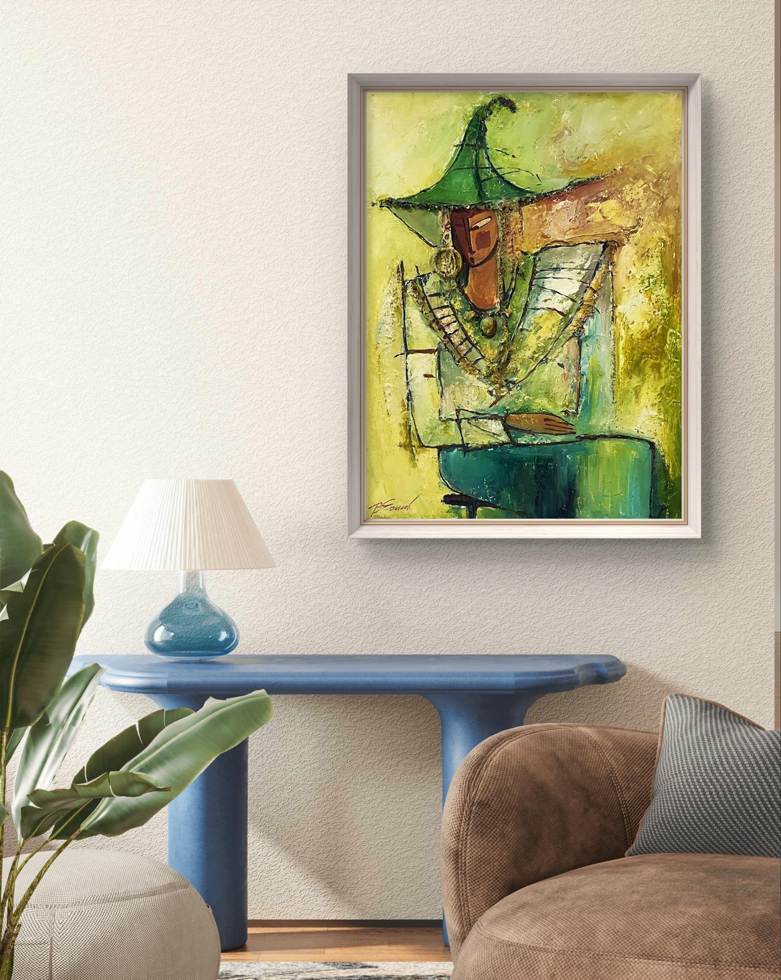 Oil painting Autumn sadness by Victor Yershov in silver frame