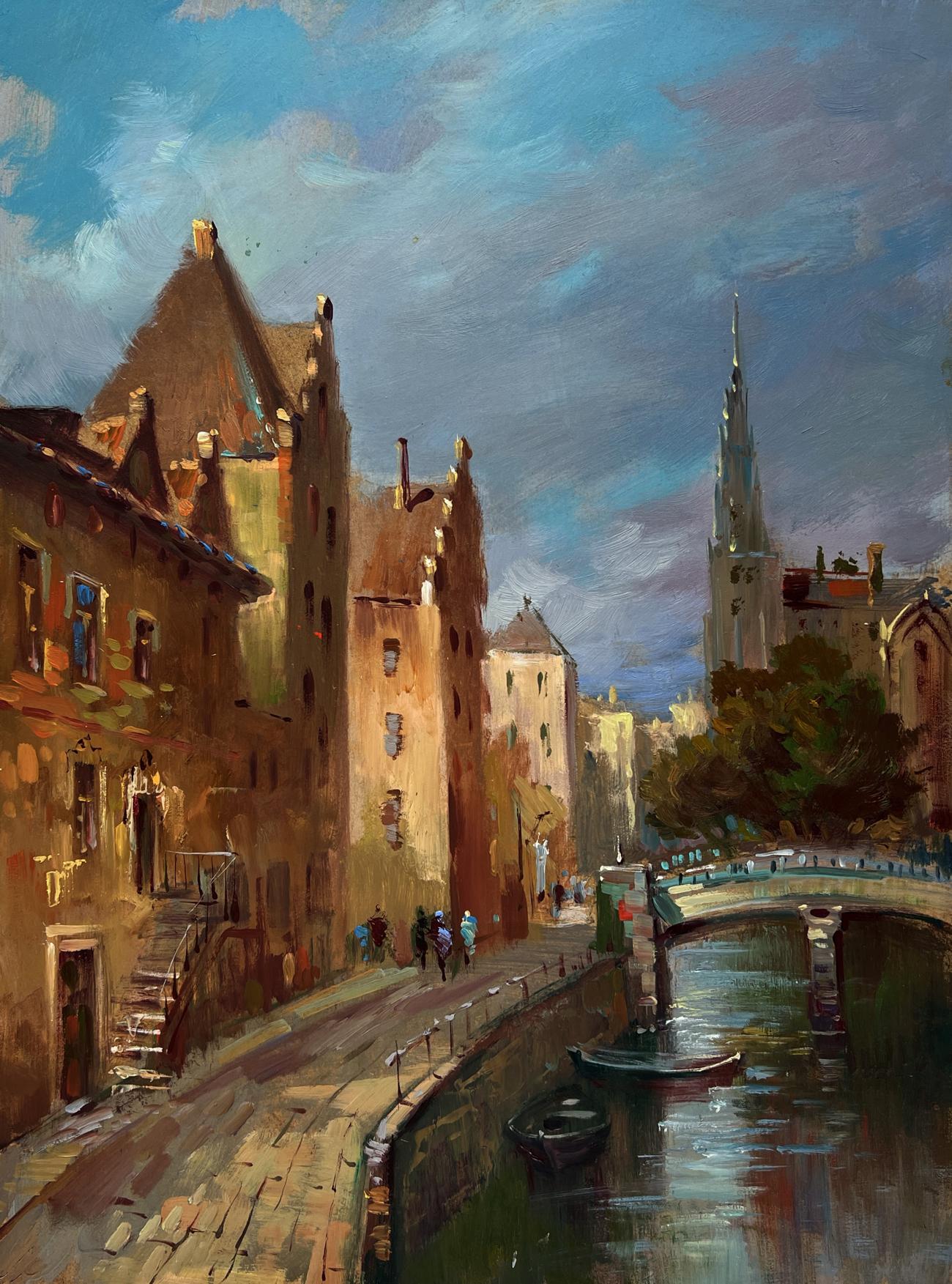 Oil painting of old Venice street by Yuriy Suprunchuk