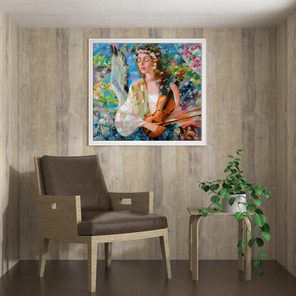 Abstract oil painting
