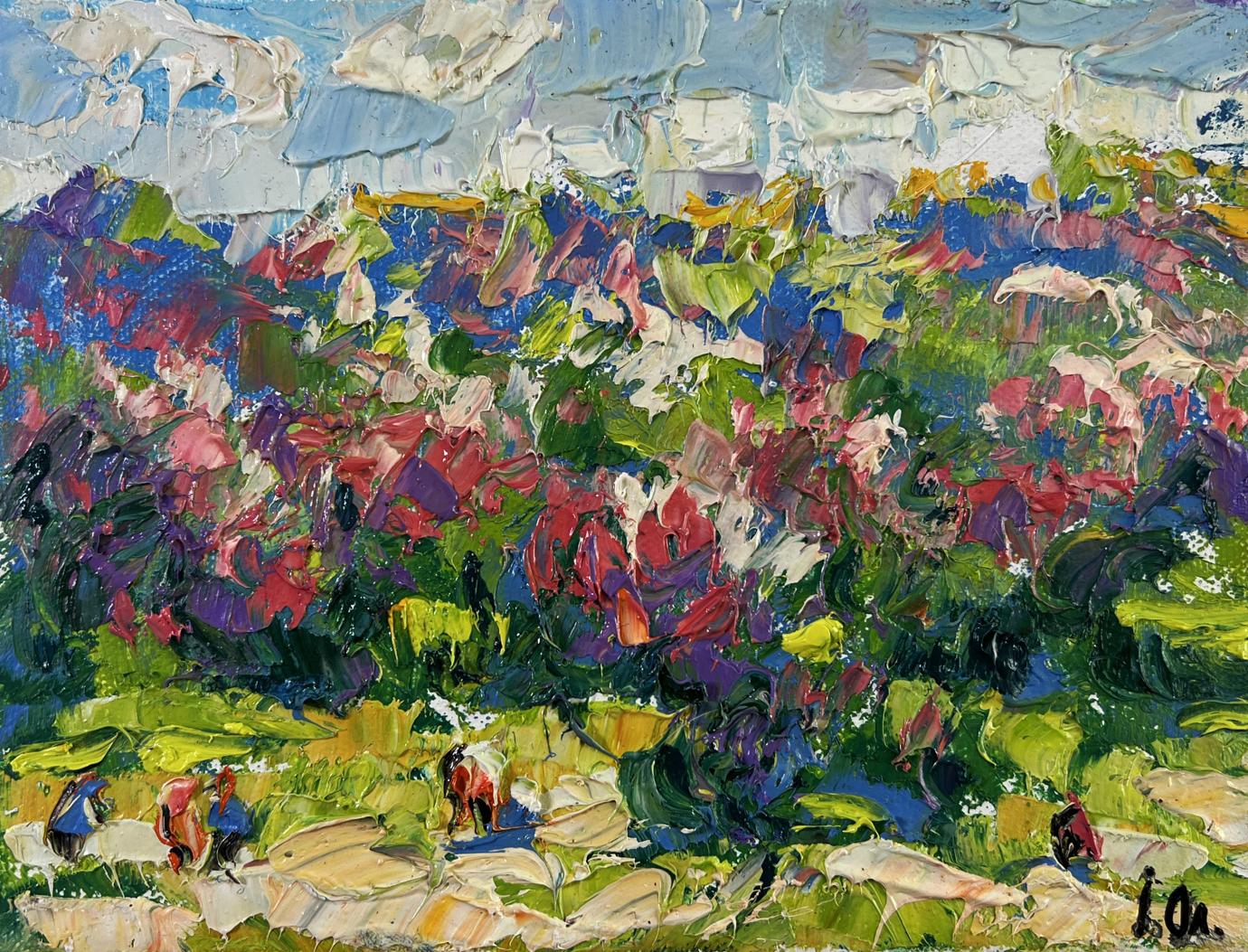 Vibrant impressionist oil painting Spring colors by Oleksiy Ivanyuk