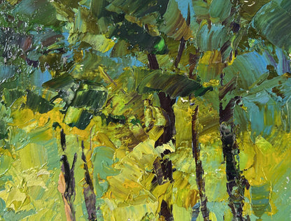 Vibrant impressionist oil painting The youth of nature by Boris Serdyuk