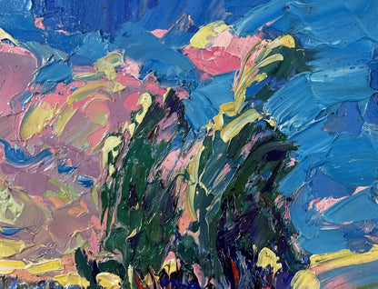 Vibrant impressionist oil painting The Whisper of the Breeze in the Fields by Oleksiy Ivanyuk