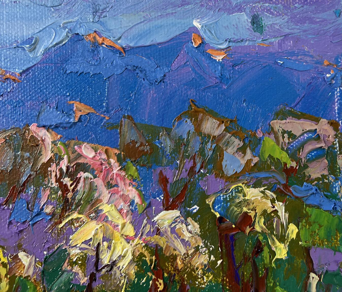 Vibrant impressionist oil painting Spring in the village by Oleksiy Ivanyuk