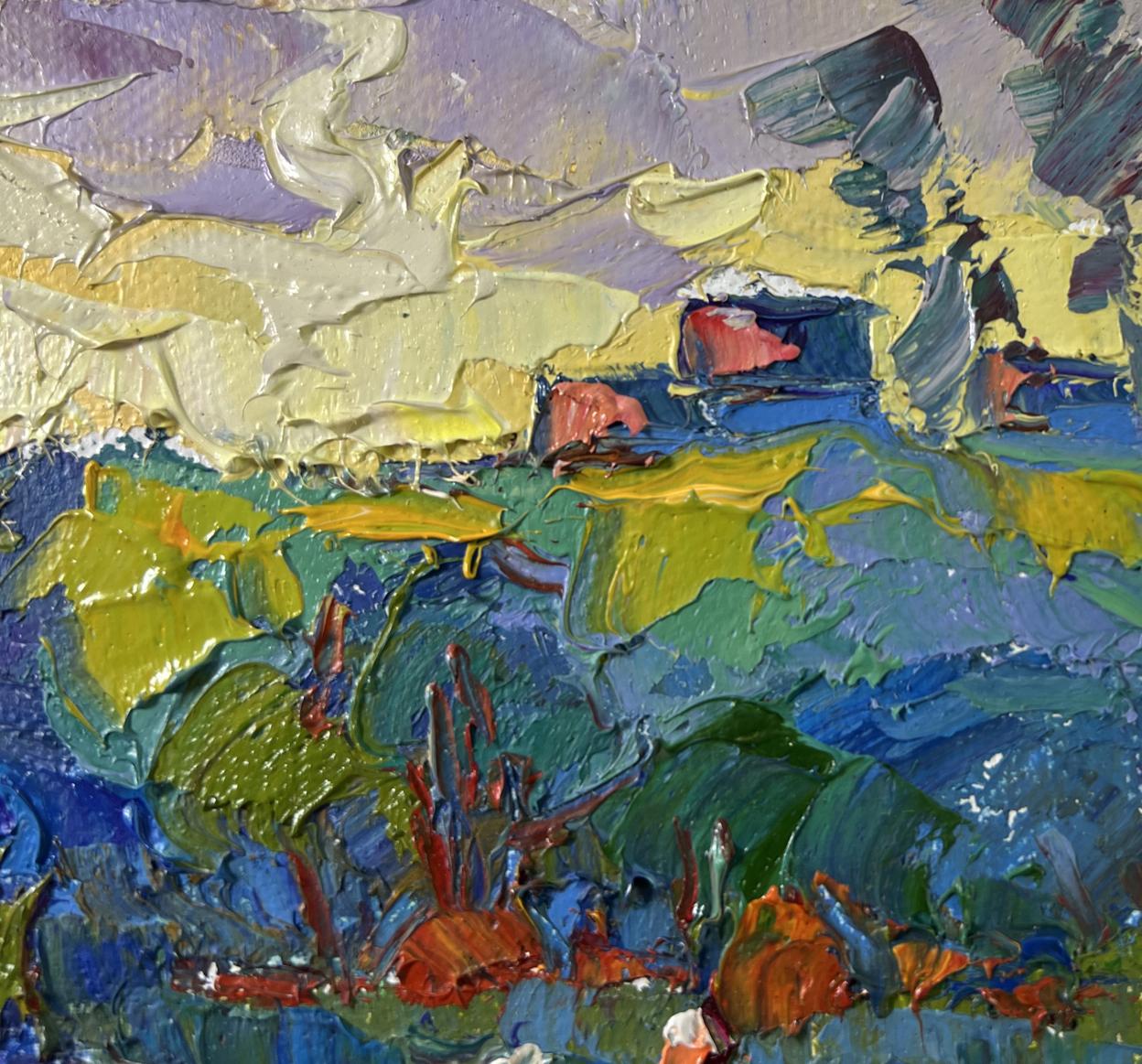 Quiet morning oil painting by Oksana Ivanyuk impressionist landscape
