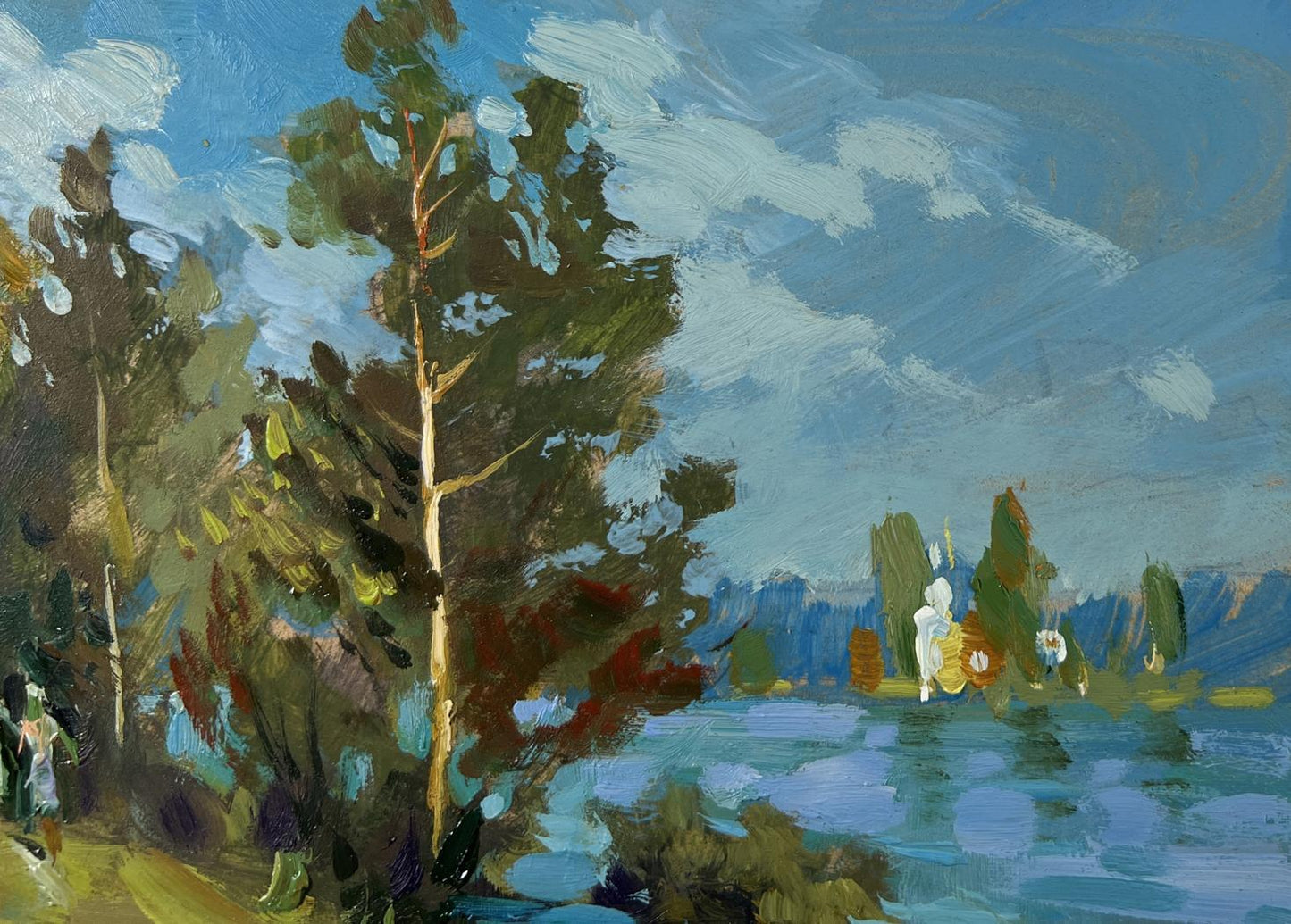 Vibrant impressionistic oil painting Together in Nature by Yuriy Suprunchuk