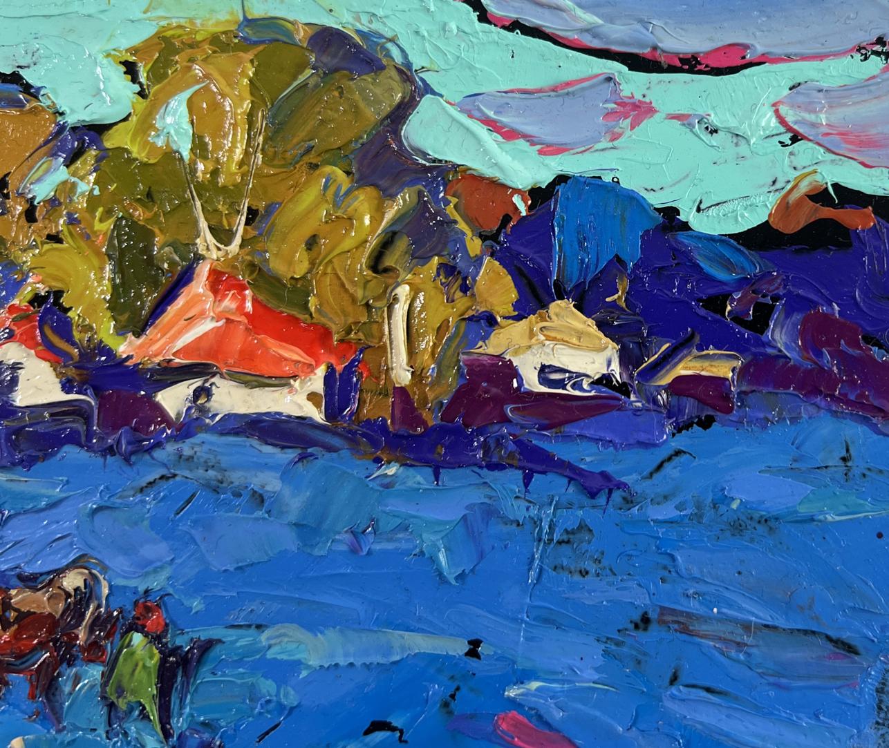 Vibrant impressionist oil painting The Path to Your Home by Oleksiy Ivanyuk