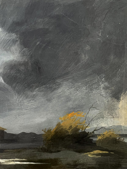 Dramatic oil painting of stormy sky by Oleg Litvinov