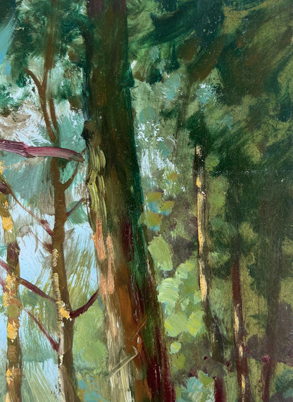 Oil painting Winter silence of the forest by Yuriy Suprunchuk