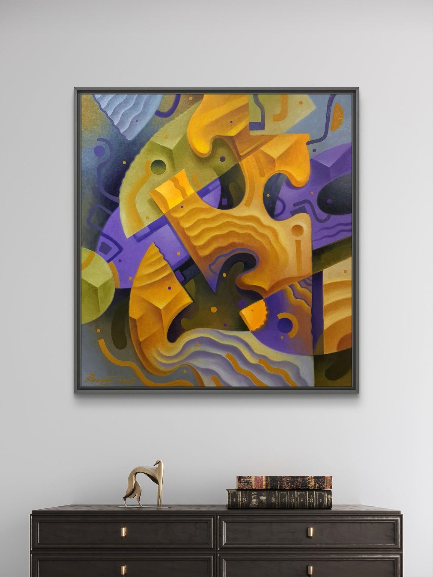 Oil painting Mental puzzles Sergey Voichenko