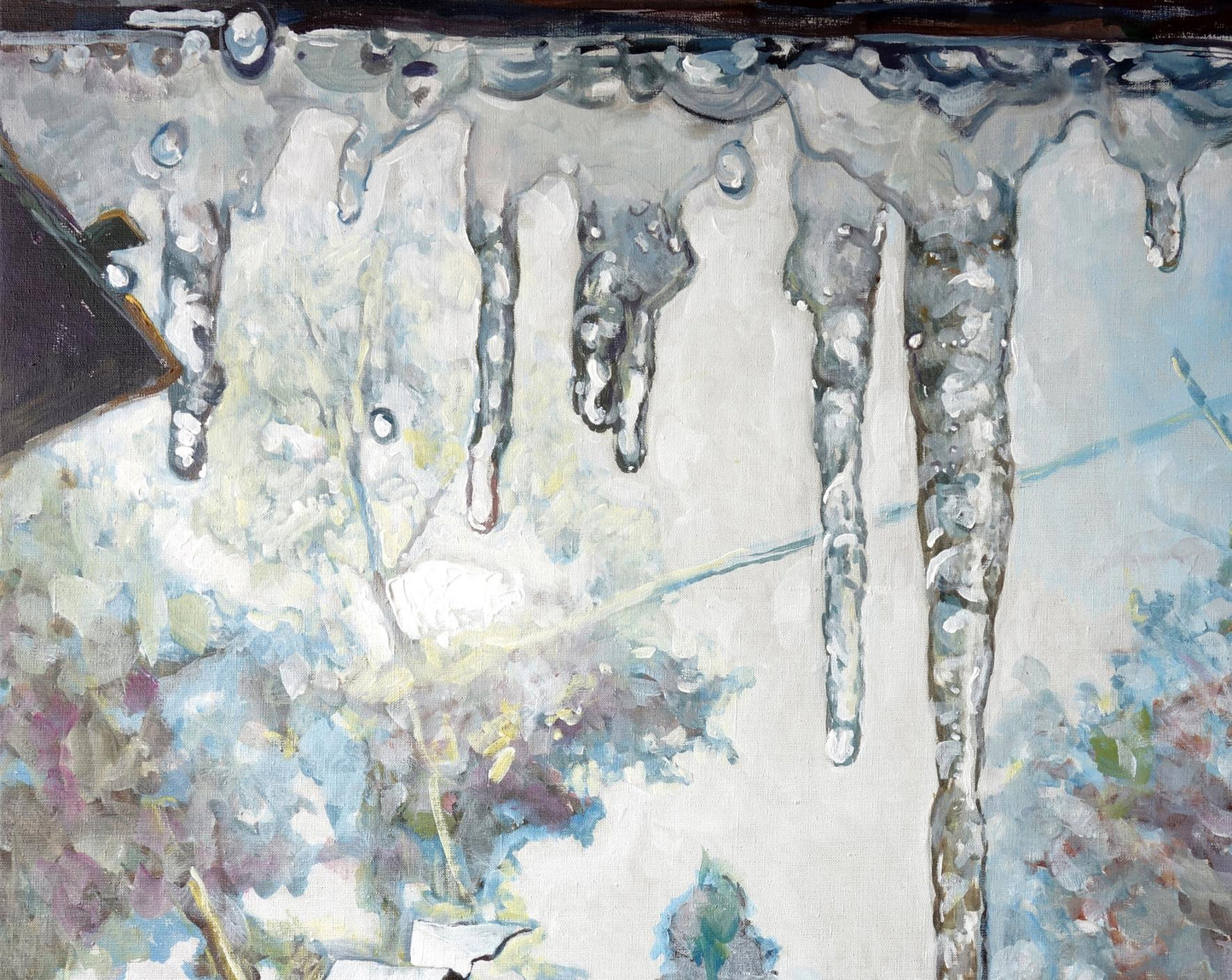Oil painting Thawed Spring Anatoly Varvarov