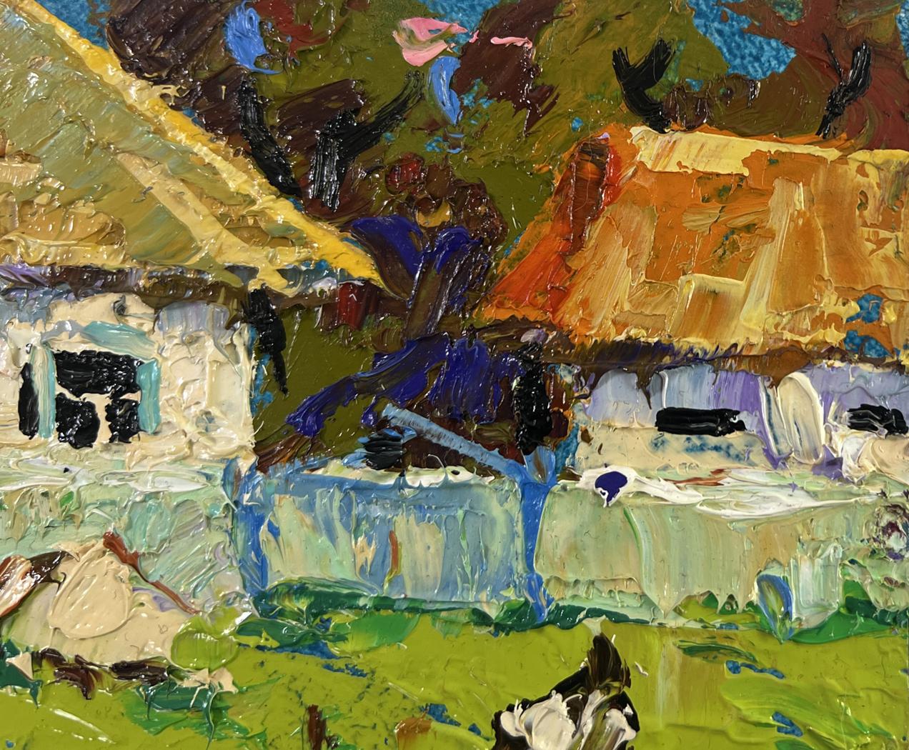 Vibrant impressionist oil painting Silence filled with warmth by Oleksiy Ivanyuk