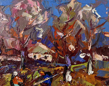 Vibrant Waking Garden Beds oil painting by Oleksiy Ivanyuk