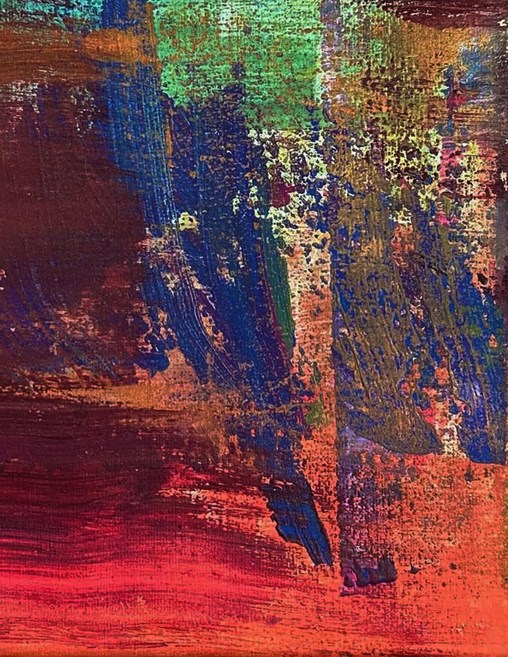 Acrylic painting Pursuit of a dream by Olga Melezhik abstract expressionist canvas