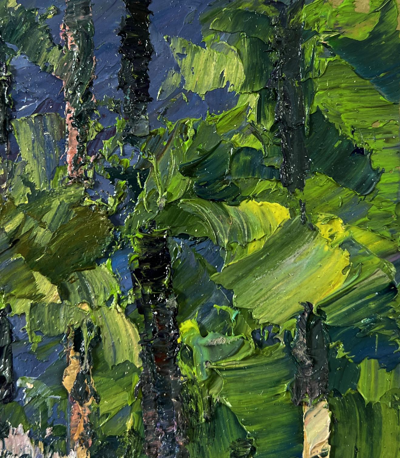 Vibrant impressionist oil painting The scent of summer forest by Boris Serdyuk