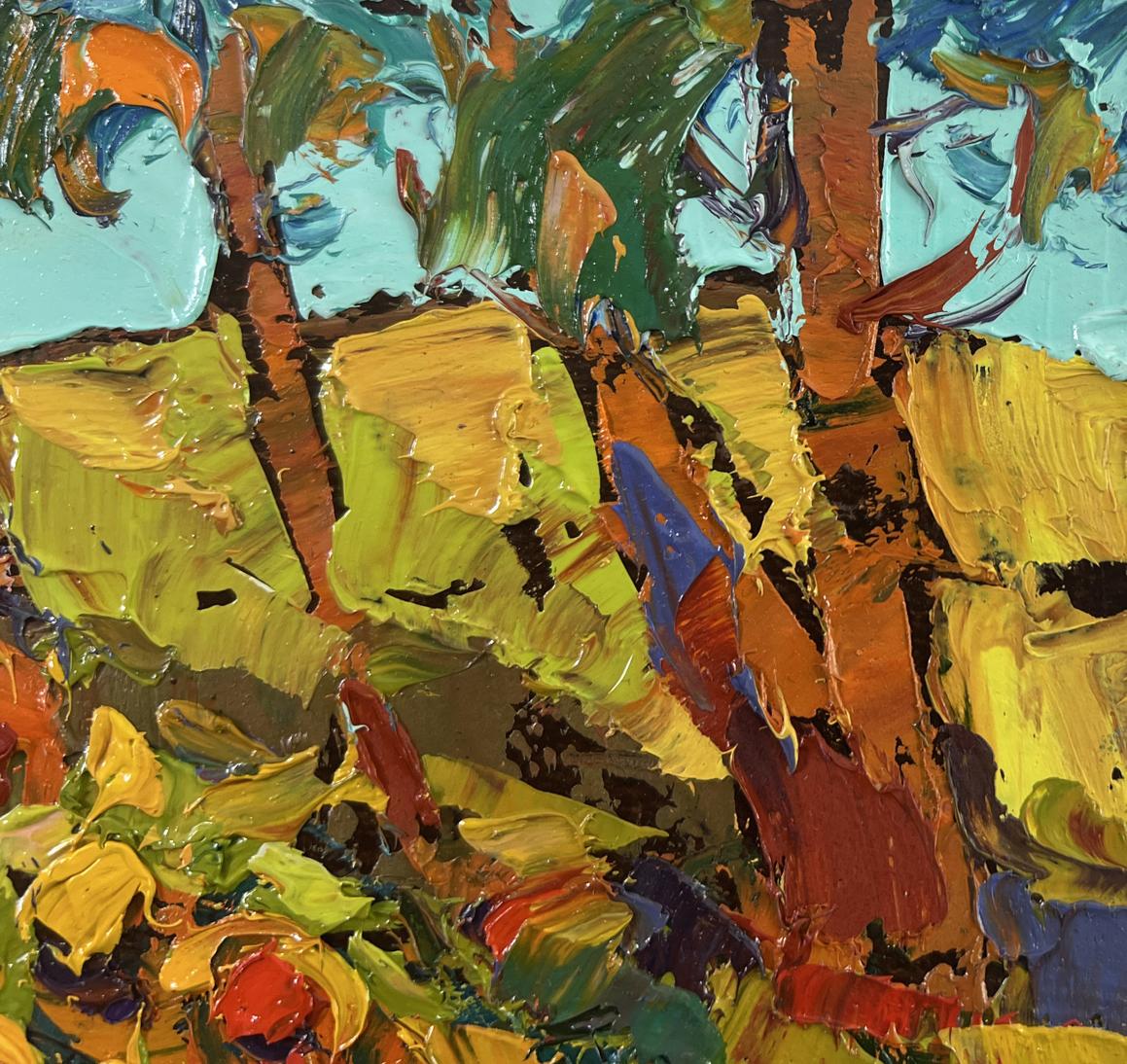 Vibrant Yellow Song of Summer oil painting by Oksana Ivanyuk