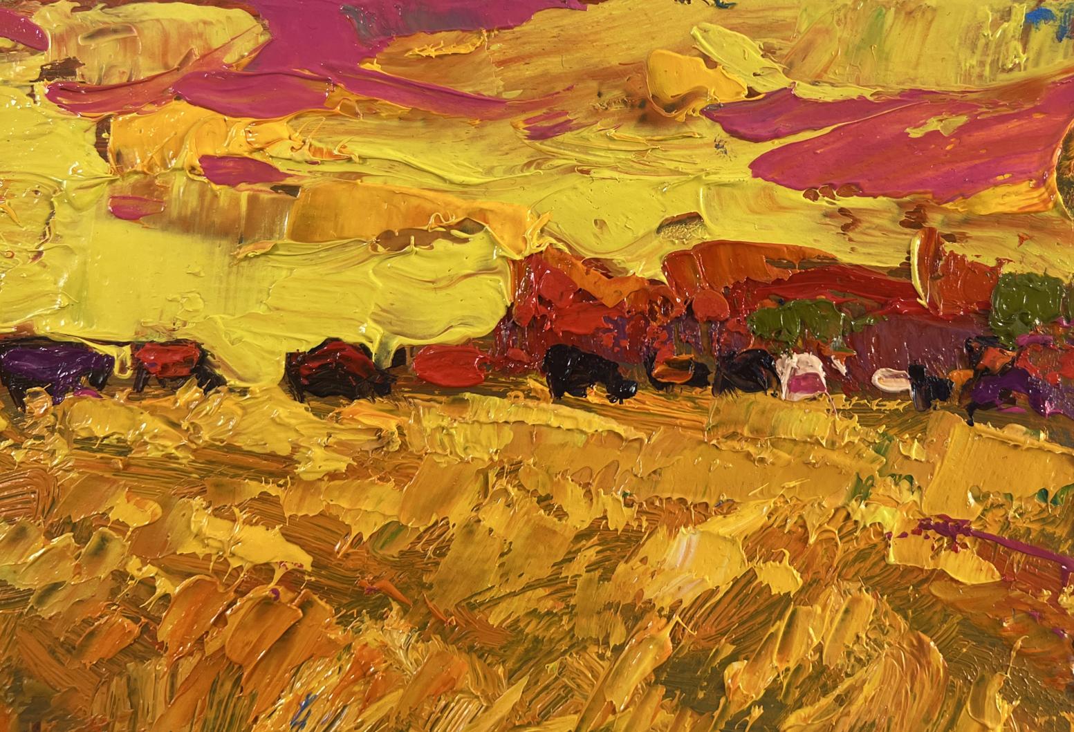 Vibrant Silence in the Pasture oil painting by Oleksiy Ivanyuk